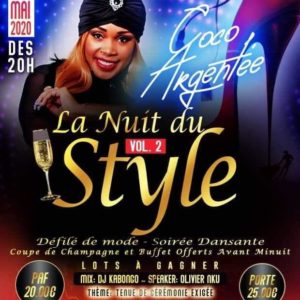 Coco Argentée en concert à la Nuit Du Style le 16 Mai 2020 en France