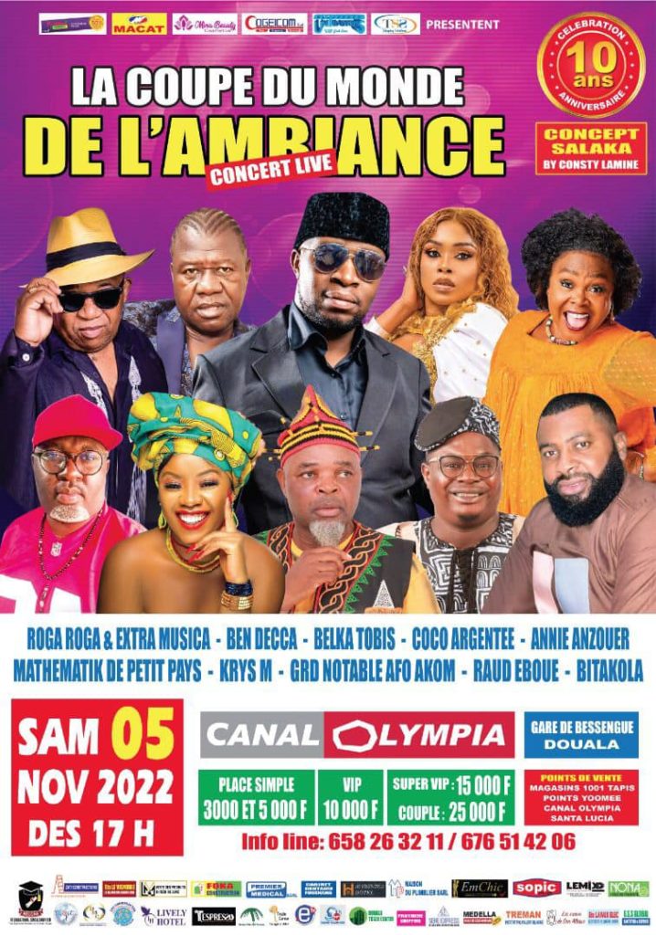 Concert coupe du Monde de l'ambiance Douala