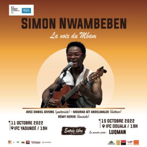 Affiche concert Simon Nwambeben à l'IFC