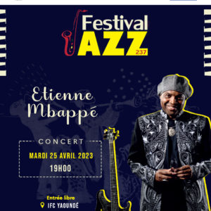 Affiche concert Etienne Mbappe Jazz Festival Yaoundé